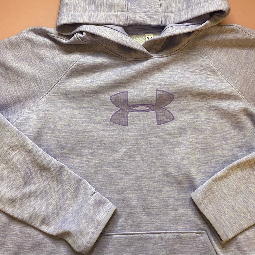 Purple & Grey Gray Pullover Under Armour Hoodie